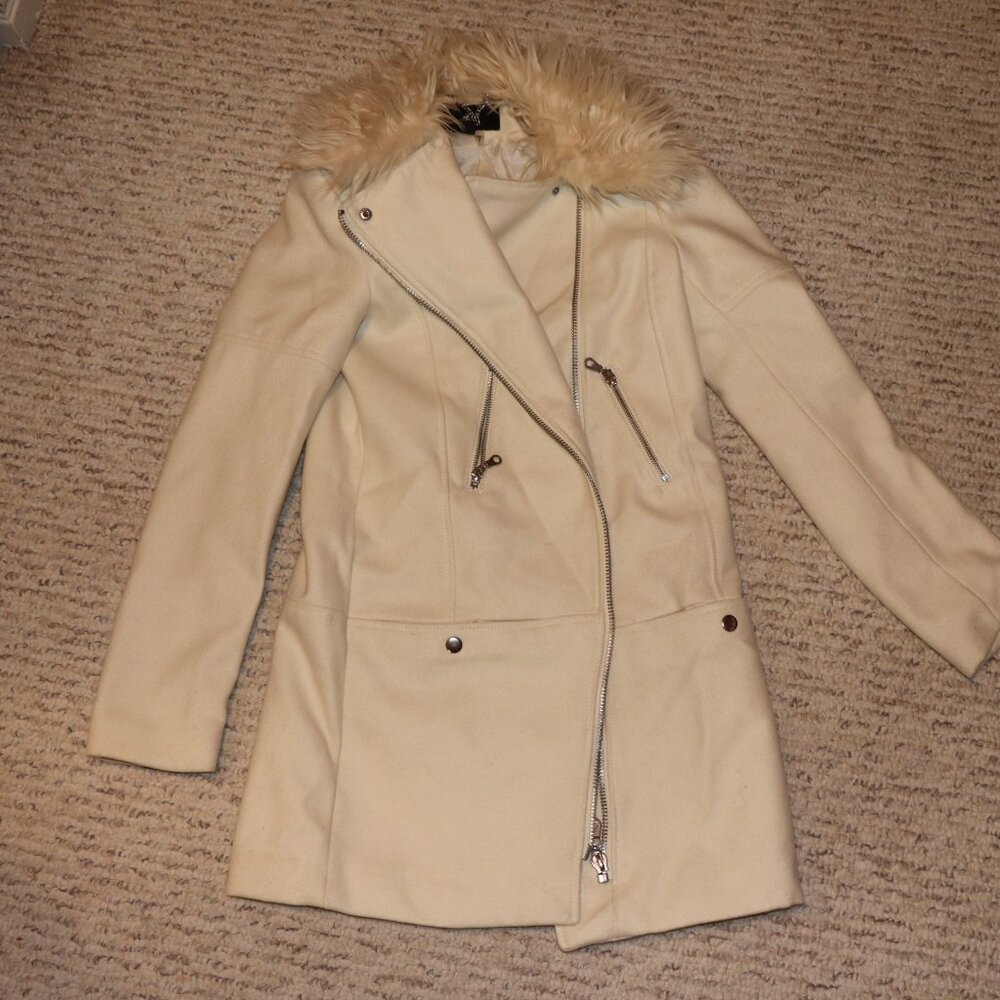 WHITE FASHION COAT